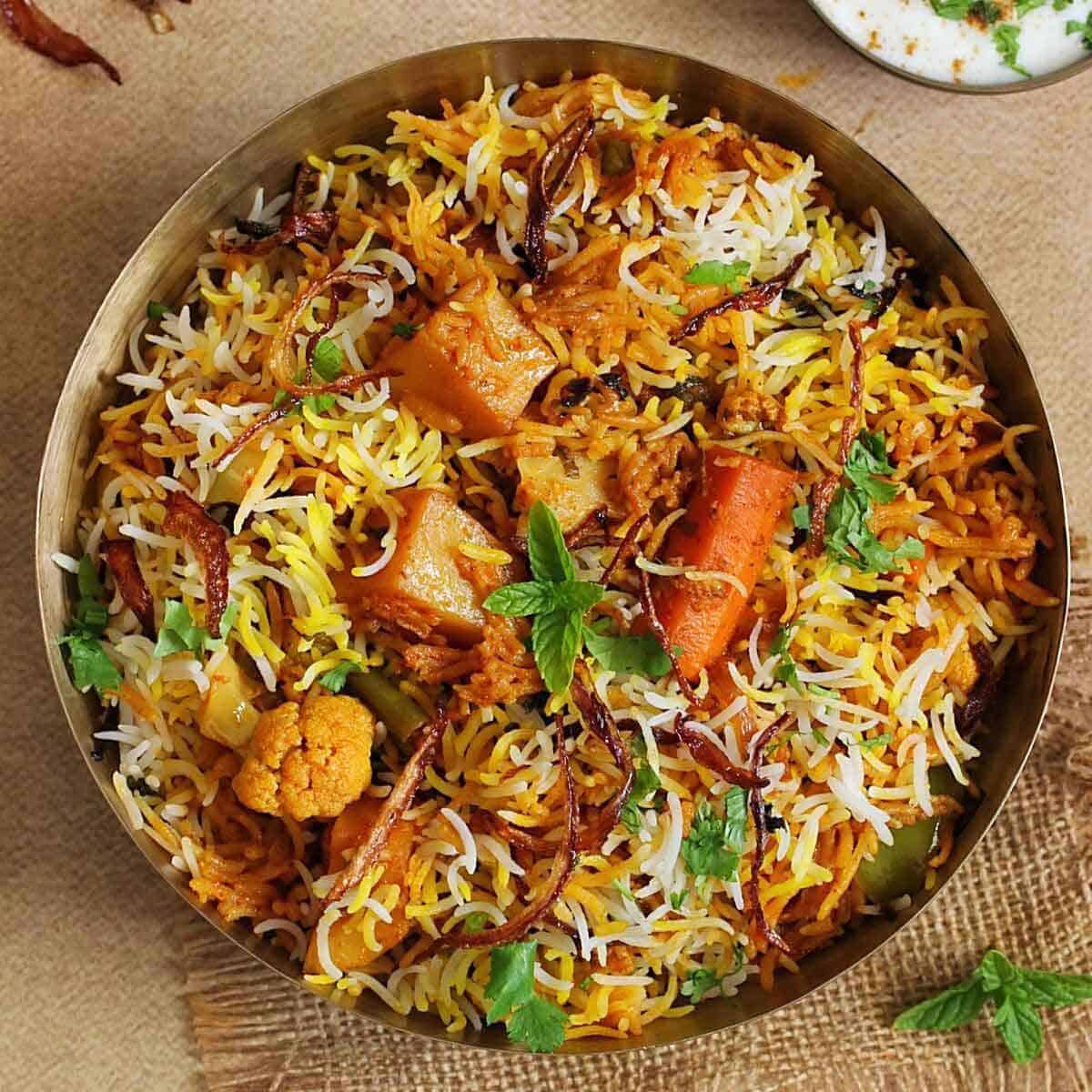 Vegetable Dum Biryani